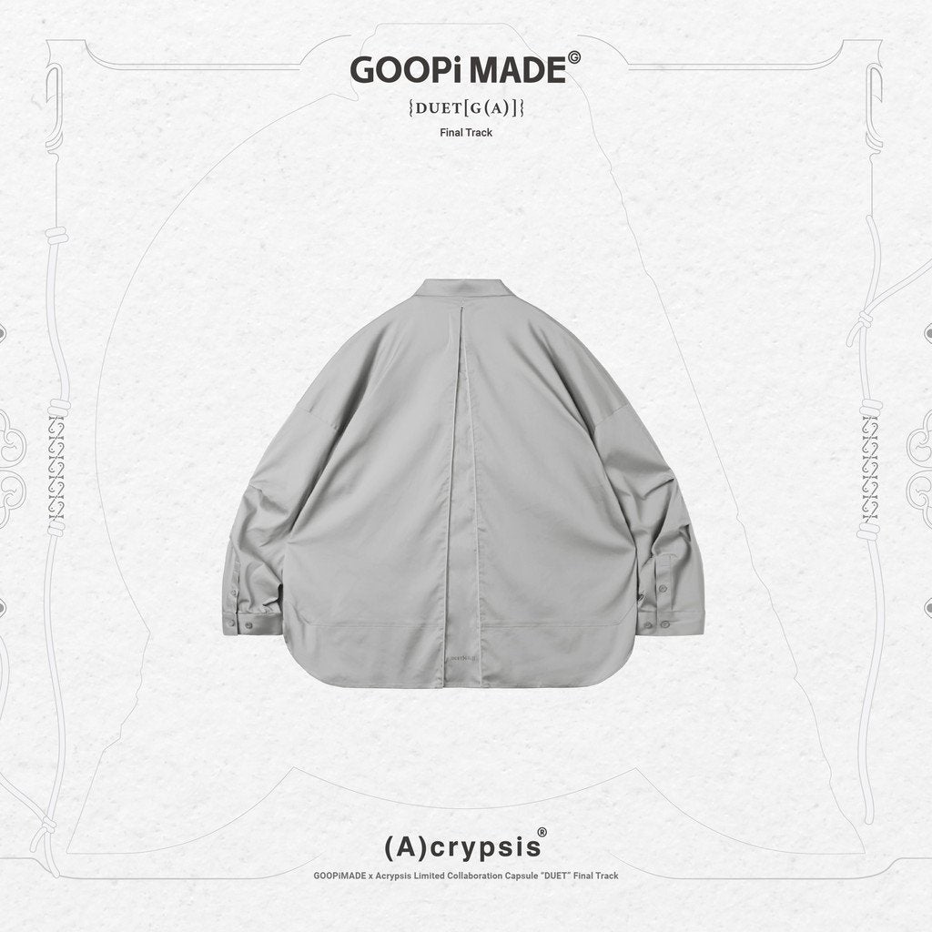 Acrypsis | A 09G - 「DUET」 VARIABLE-ZIP SHIRT #TECH-GRAY [GOOPI-23SS-MAR-01]
