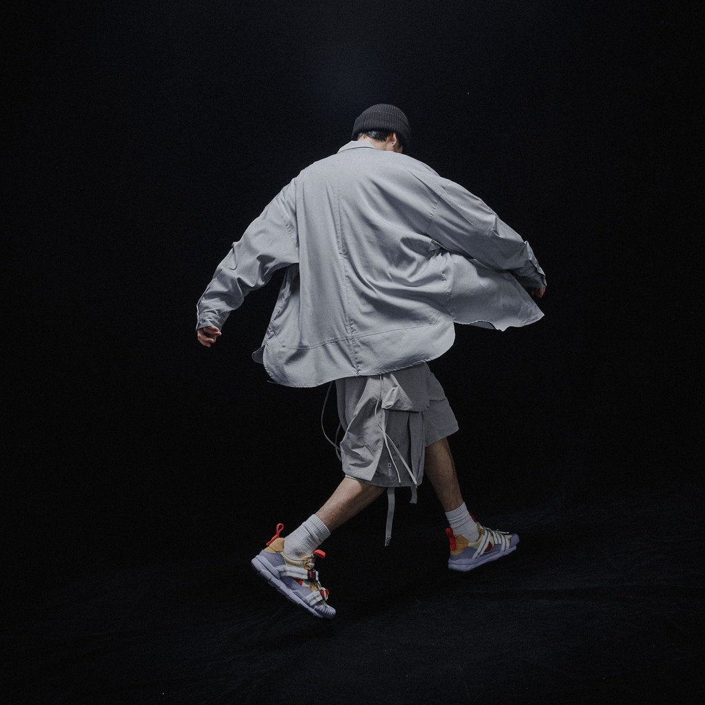 Acrypsis | A 09G - 「DUET」 VARIABLE-ZIP SHIRT #TECH-GRAY [GOOPI-23SS-MAR-01]