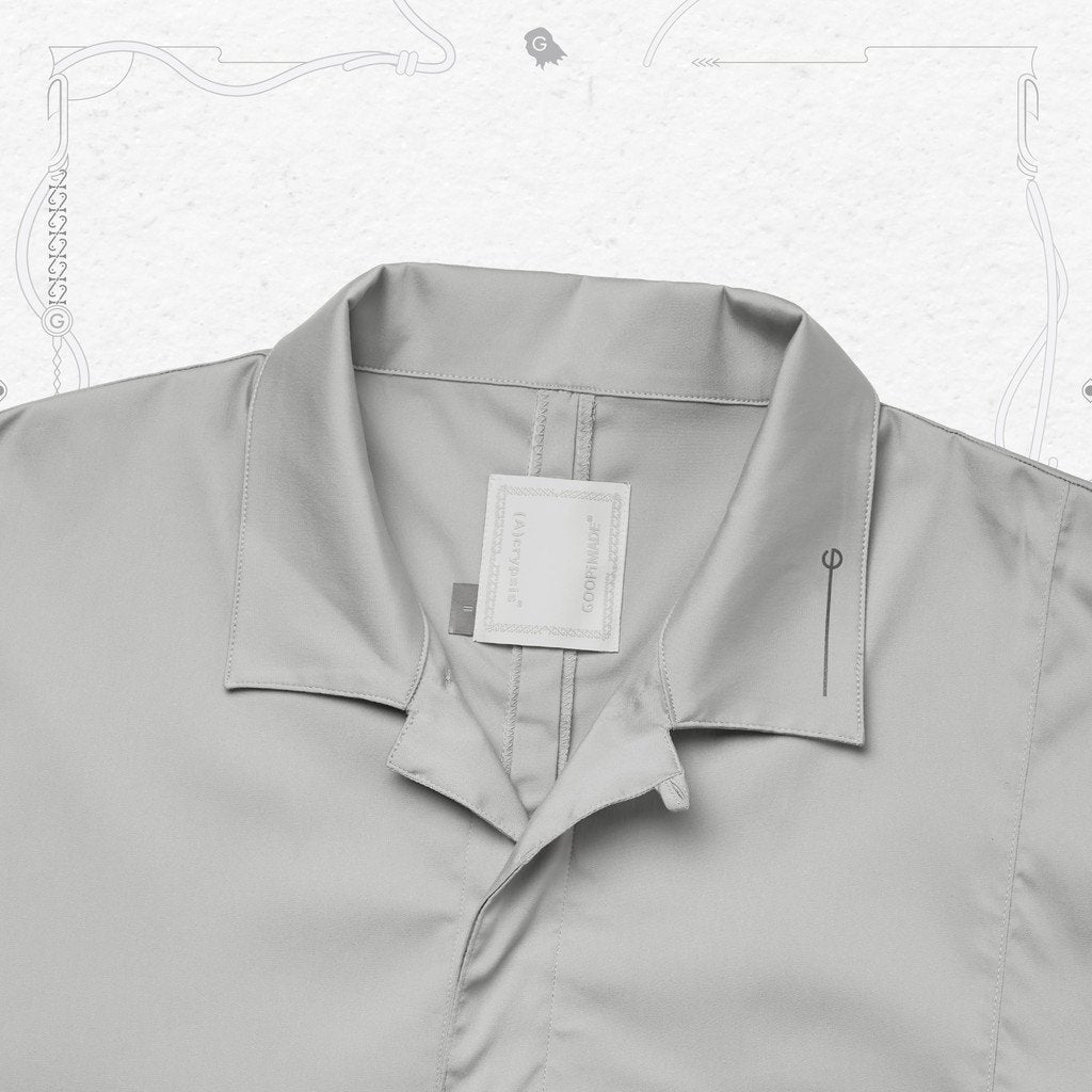 Acrypsis | A 09G - 「DUET」 VARIABLE-ZIP SHIRT #TECH-GRAY [GOOPI-23SS-MAR-01]