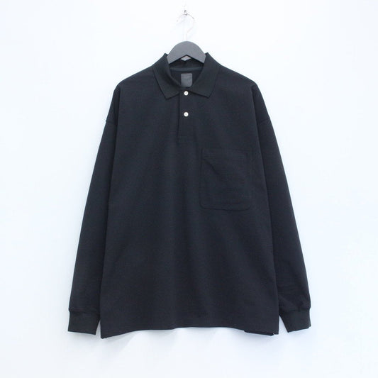 TECH POLO SHIRTS L/S #BLACK [BE-31023]