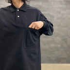 TECH POLO SHIRTS L/S #BLACK [BE-31023]