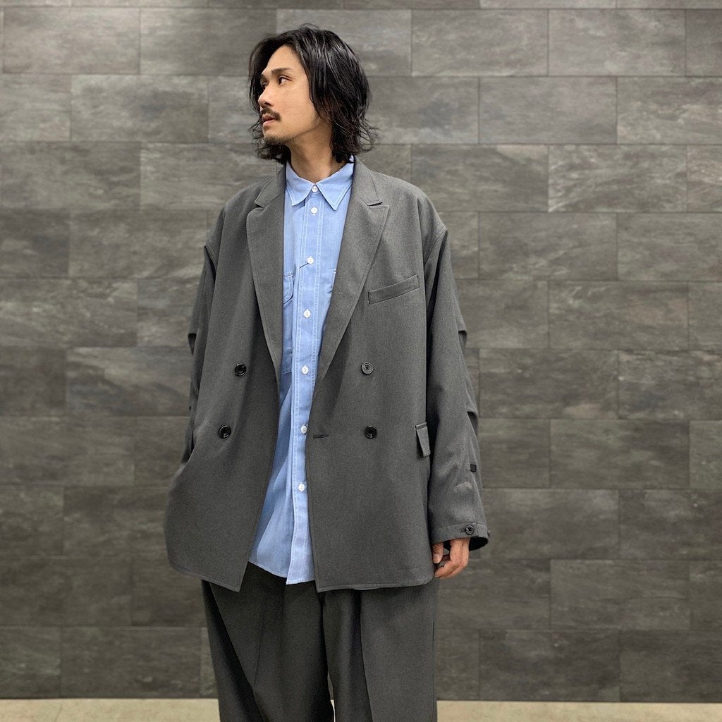 TECH ELBOW PATCH WORK SHIRT CHAMBRAY #SAX [BE-85023]
