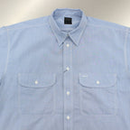 TECH ELBOW PATCH WORK SHIRT CHAMBRAY #SAX [BE-85023]