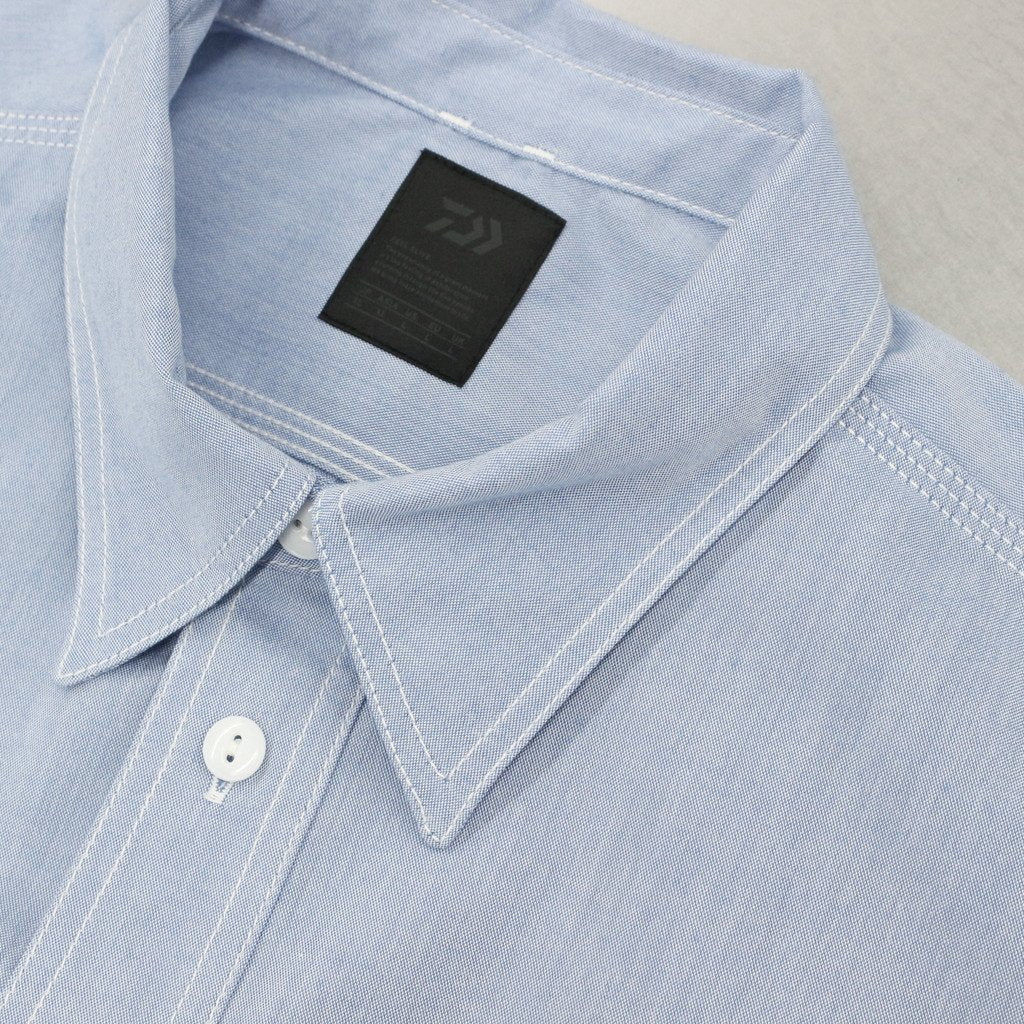 TECH ELBOW PATCH WORK SHIRT CHAMBRAY #SAX [BE-85023]