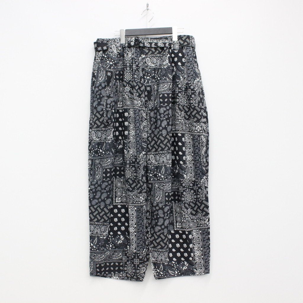 PAISLEY BALLOON PANTS #BLACK [SS23-B06]