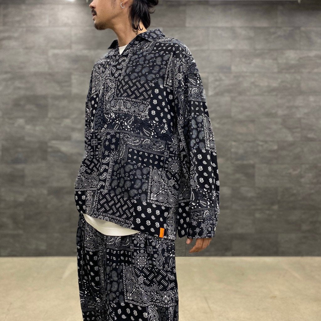 PAISLEY BALLOON PANTS #BLACK [SS23-B06]