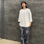 PAISLEY BALLOON PANTS #BLACK [SS23-B06]