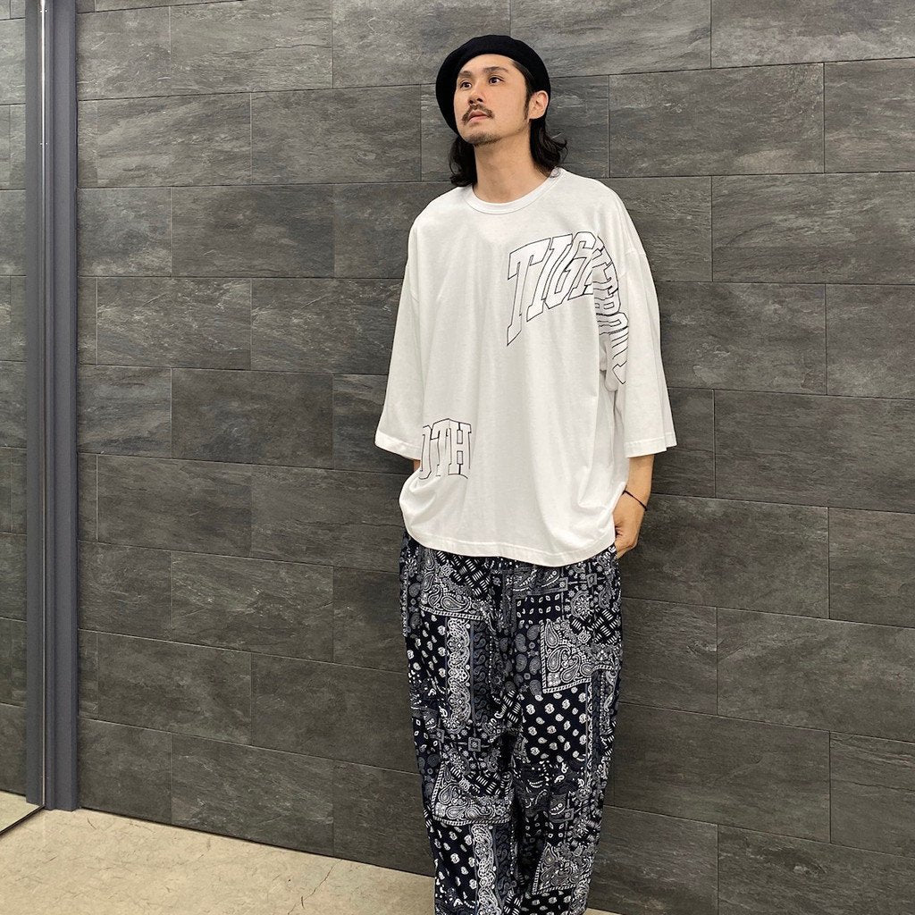 PAISLEY BALLOON PANTS #BLACK [SS23-B06]