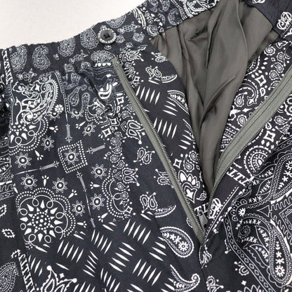 PAISLEY BALLOON PANTS #BLACK [SS23-B06]