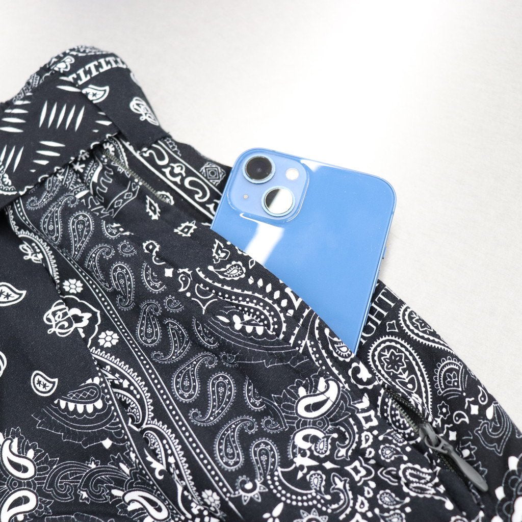 PAISLEY BALLOON PANTS #BLACK [SS23-B06]