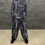 PAISLEY BALLOON PANTS #BLACK [SS23-B06]