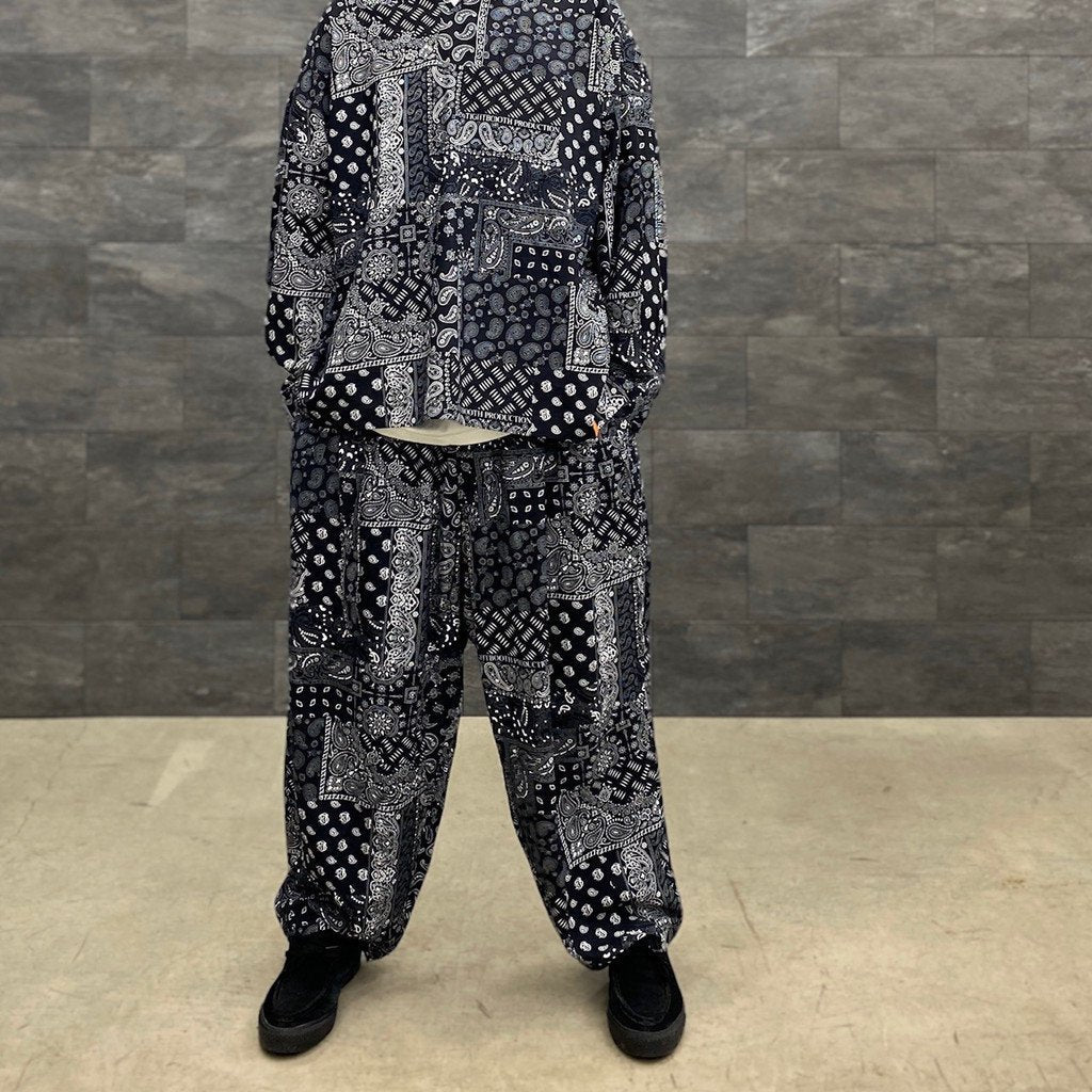 PAISLEY BALLOON PANTS #BLACK [SS23-B06]