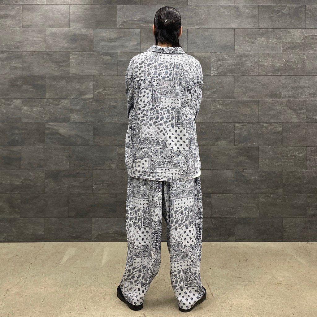 PAISLEY BALLOON PANTS #GRAY [SS23-B06]