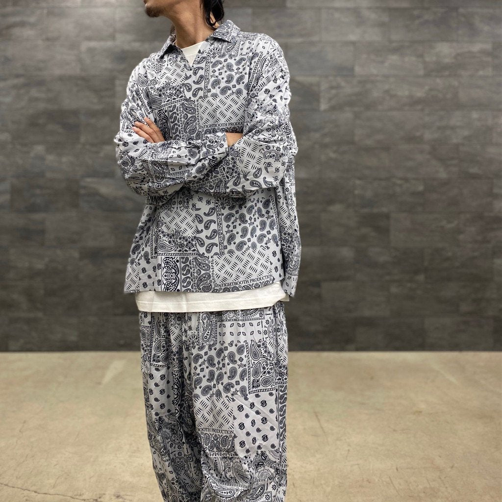 PAISLEY BALLOON PANTS #GRAY [SS23-B06] _ TIGHTBOOTH PRODUCTION | タイトブース プロダクション – cocorozashi