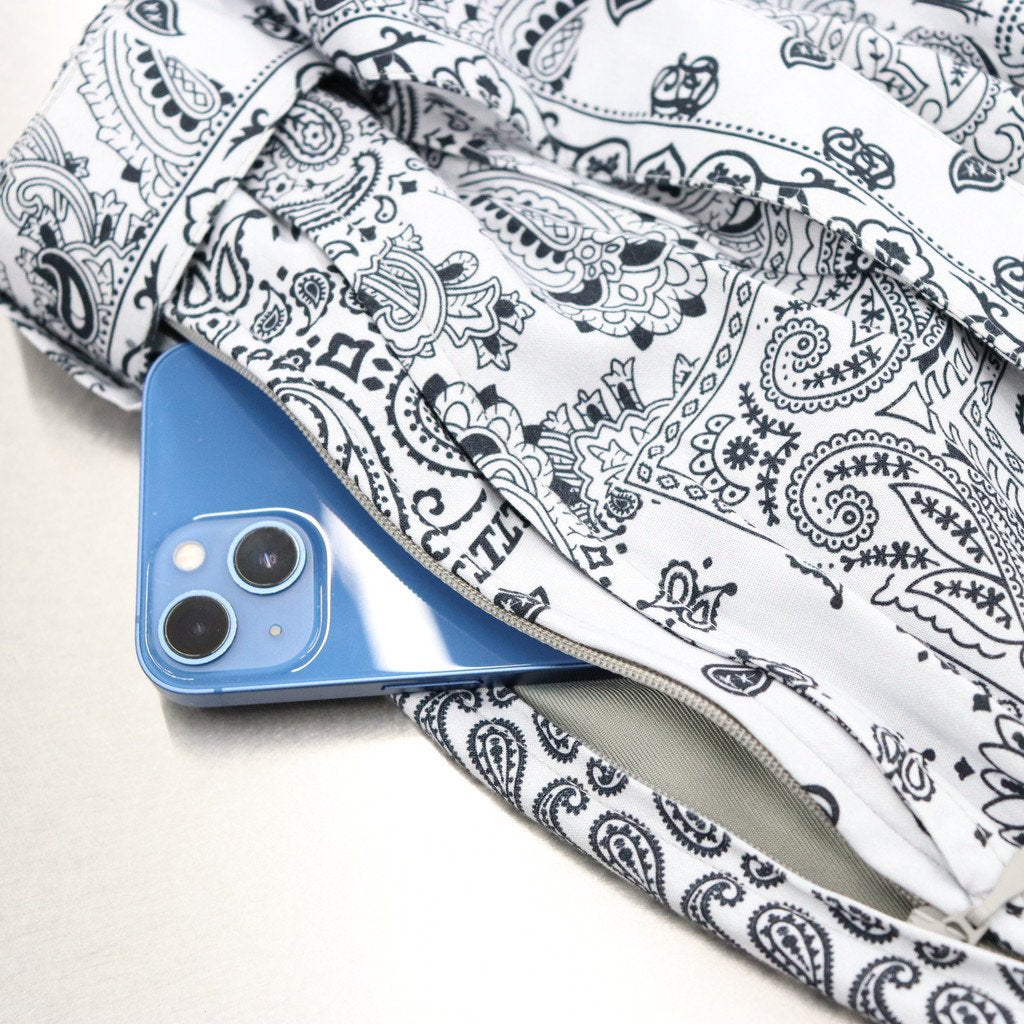 PAISLEY BALLOON PANTS #GRAY [SS23-B06]