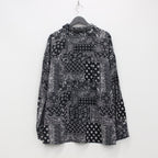 PAISLEY L/S OPEN SHIRT #BLACK [SS23-S01]