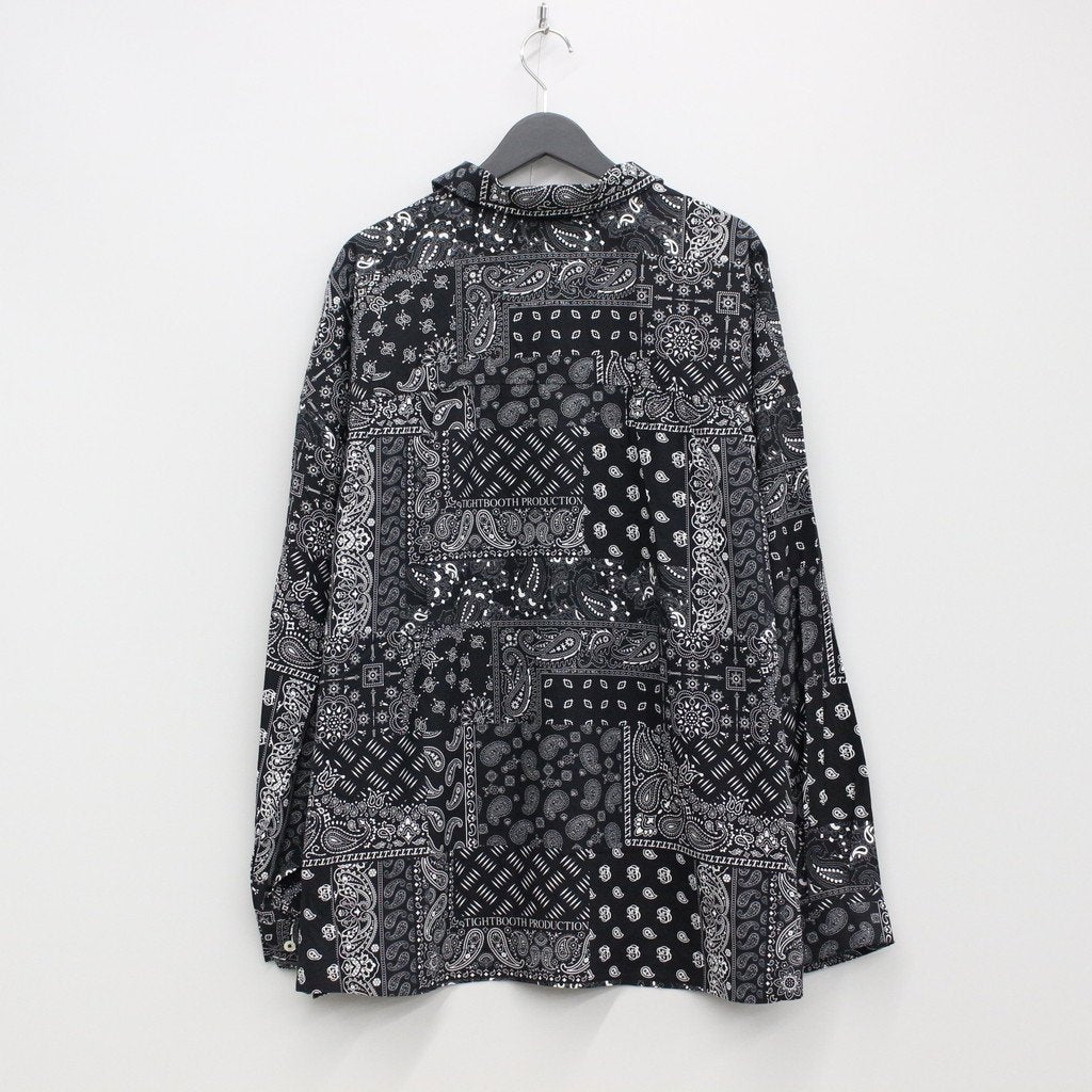 PAISLEY L/S OPEN SHIRT #BLACK [SS23-S01]