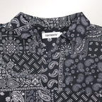 PAISLEY L/S OPEN SHIRT #BLACK [SS23-S01]