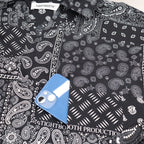 PAISLEY L/S OPEN SHIRT #BLACK [SS23-S01]