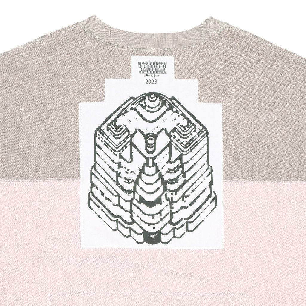 CURVED SWITCH CREW NECK #PINK [CES23CS12]