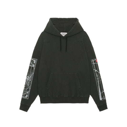 WASHED FRAUDULENCE HOODY #BLACK [CES23CS11]