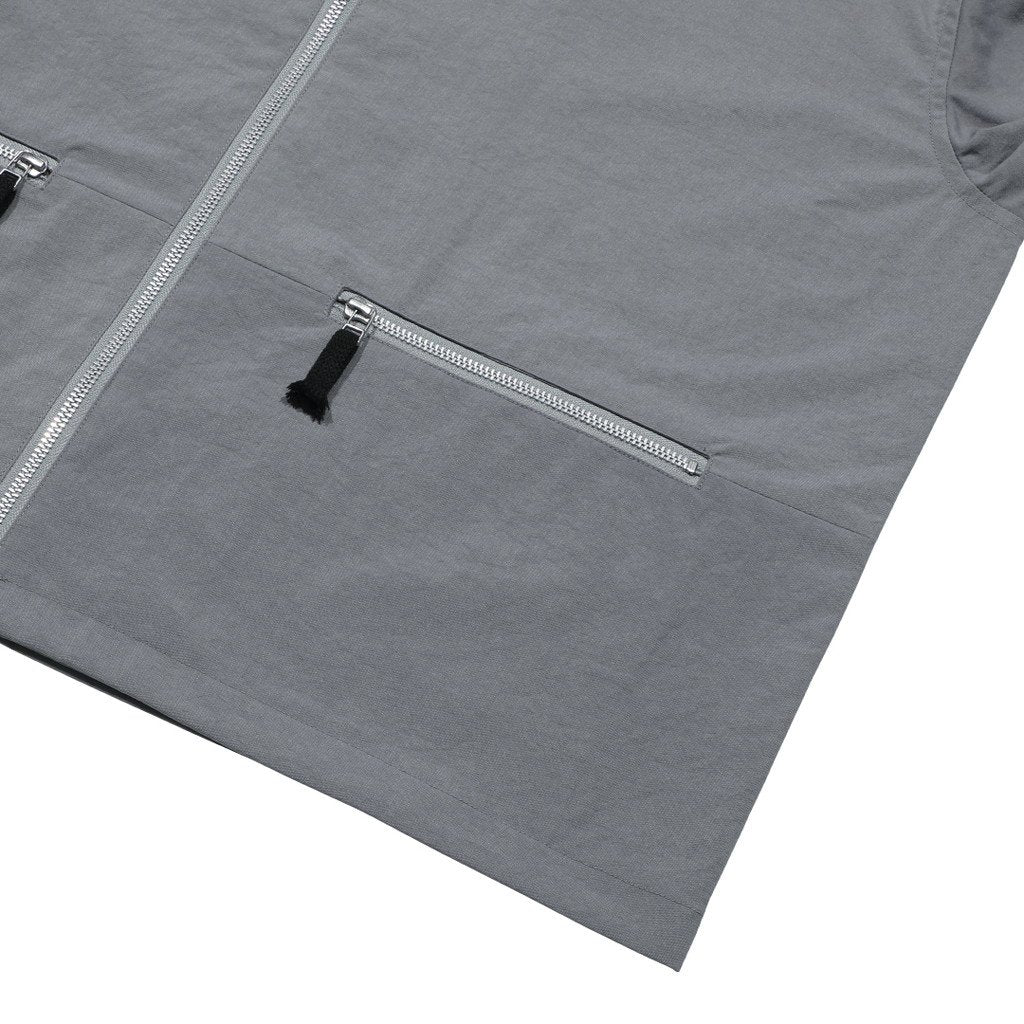 ZIP COLLAR NYLON JACKET #GREY [CES23JK09]