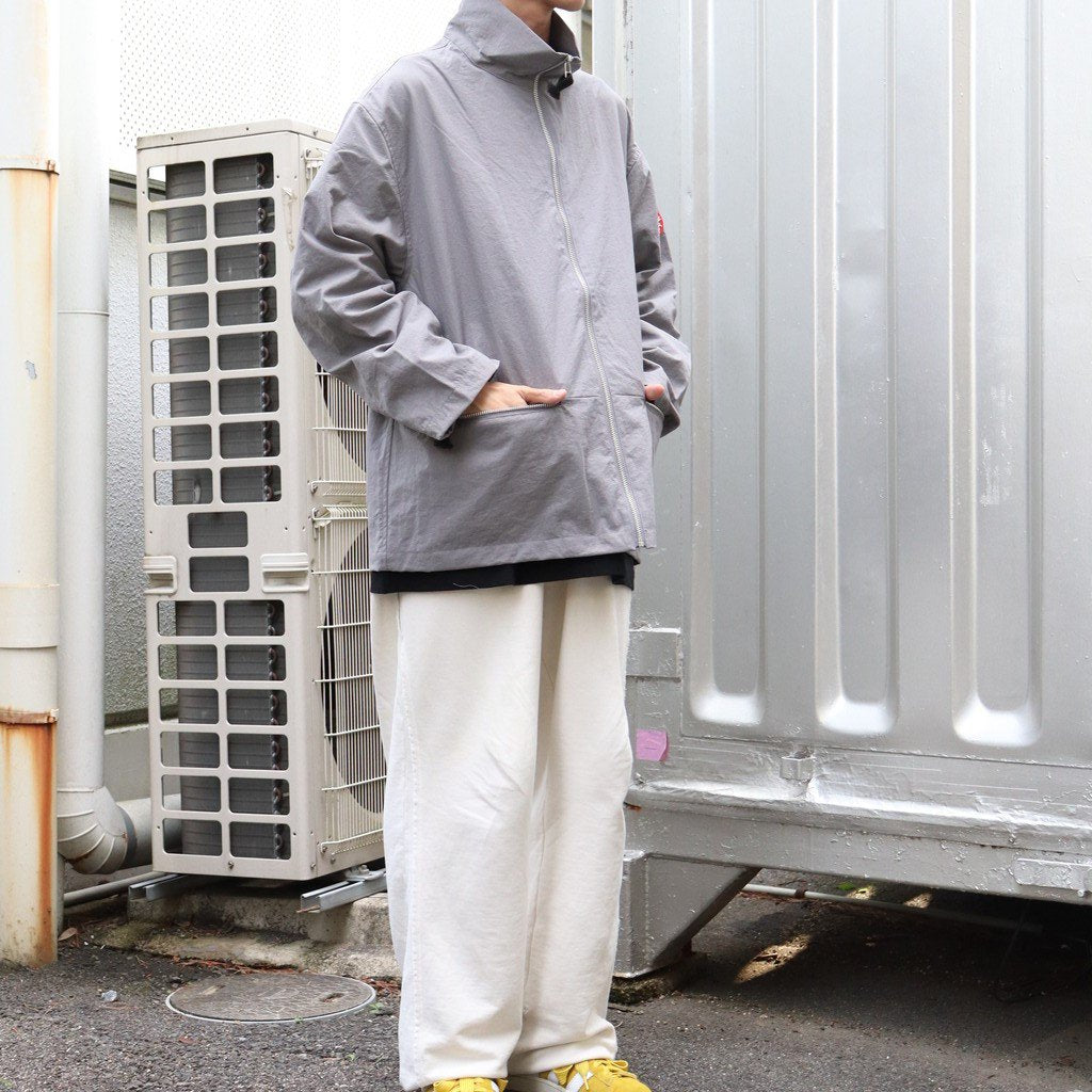 ZIP COLLAR NYLON JACKET #GREY [CES23JK09]