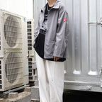 ZIP COLLAR NYLON JACKET #GREY [CES23JK09]