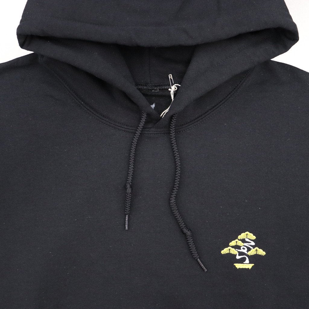 盆景縫製連帽衫 #黑色 [23SPAZ05-SW06]