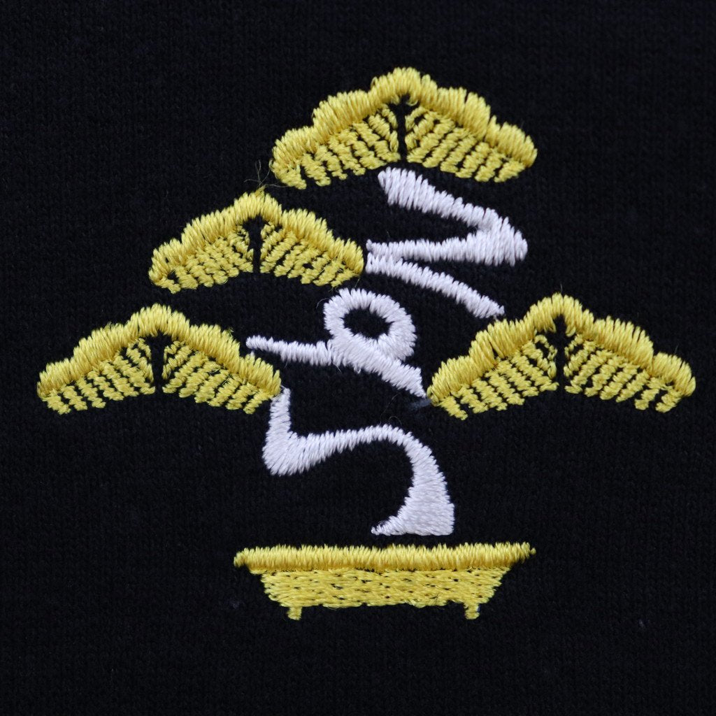 盆景縫製連帽衫 #黑色 [23SPAZ05-SW06]