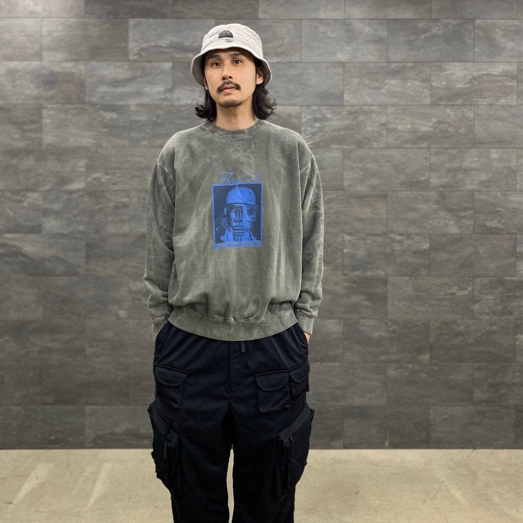 旗衛衣#D-灰色 [23SS-FS-40/FS1183]