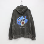 嘴唇&amp;香菸連帽衫#黑色 [23SS-FS-38/FS1182]