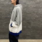 MULTI COLOR CUTOFF HOODIE #GRAY [23SS-FS-33/FS1067]