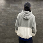 MULTI COLOR CUTOFF HOODIE #GRAY [23SS-FS-33/FS1067]