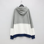 MULTI COLOR CUTOFF HOODIE #GRAY [23SS-FS-33/FS1067]
