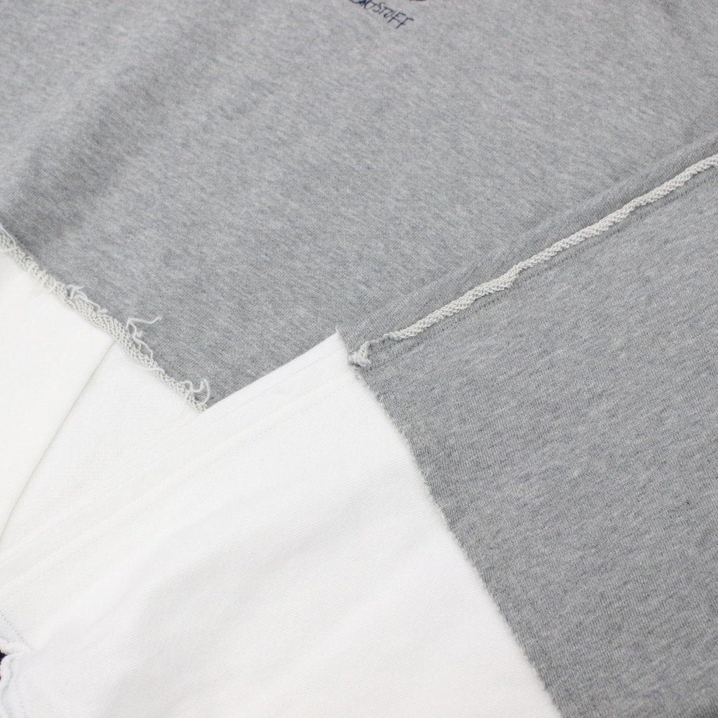 MULTI COLOR CUTOFF HOODIE #GRAY [23SS-FS-33/FS1067]