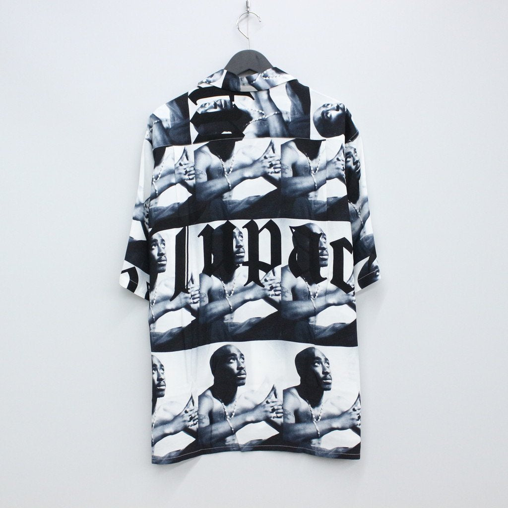 TUPAC | S/S HAWAIIAN SHIRT -TYPE 2- #WHITE [TUPAC-WM-HI02]