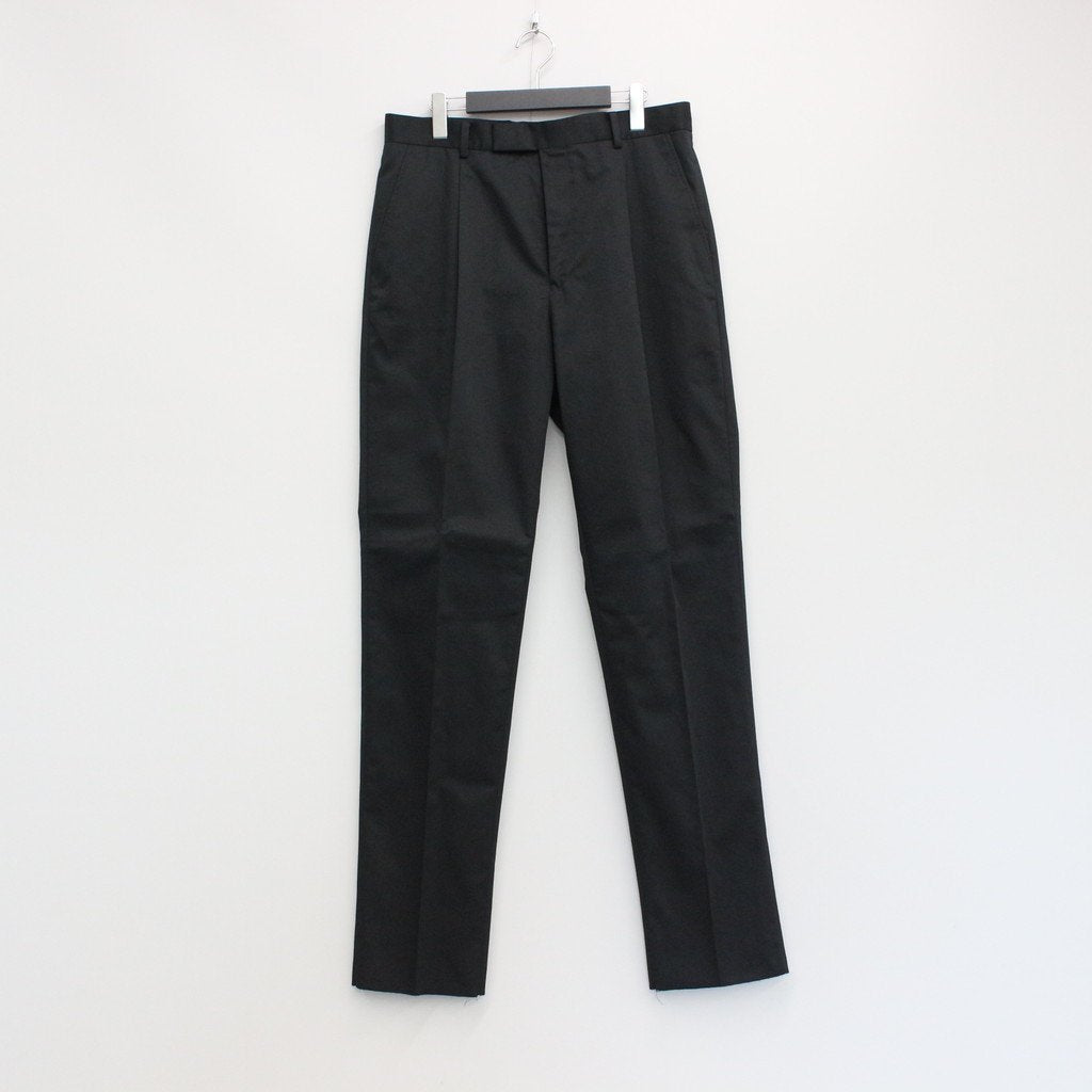 PLEATED TROUSERS #BLACK [22FWE-WMP-TR01]