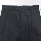 PLEATED TROUSERS #BLACK [22FWE-WMP-TR01]