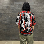 THE TEXAS CHAINSAW MASSACRE | S/S HAWAIIAN SHIRT -TYPE 2- #MONO [TTCM-WM-HI07]