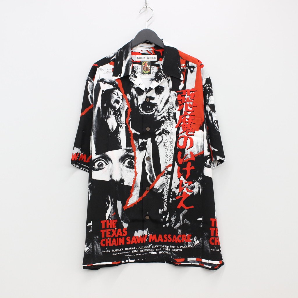 THE TEXAS CHAINSAW MASSACRE | S/S HAWAIIAN SHIRT -TYPE 2- #MONO [TTCM-WM-HI07]