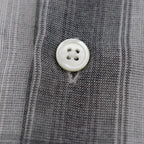 OMBRE CHECK OPEN COLLAR SHIRT L/S -TYPE 2- #WHITE/BLACK [23SS-WMS-OC12]