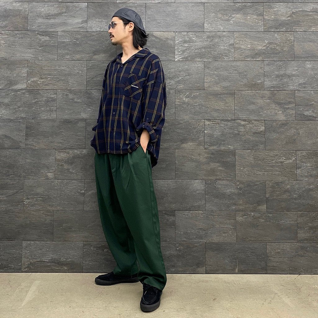 WORK BOHEMIAN PANTS #FOREST [23SS-B02] _ Evisen Skateboards