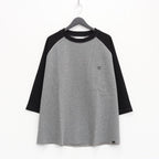 THERMAL RAGLAN TOP #CHARCOAL x BLACK [23SS-KN06]
