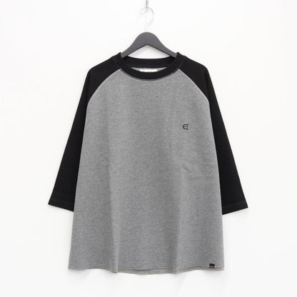 THERMAL RAGLAN TOP #CHARCOAL X BLACK [23SS-KN06]