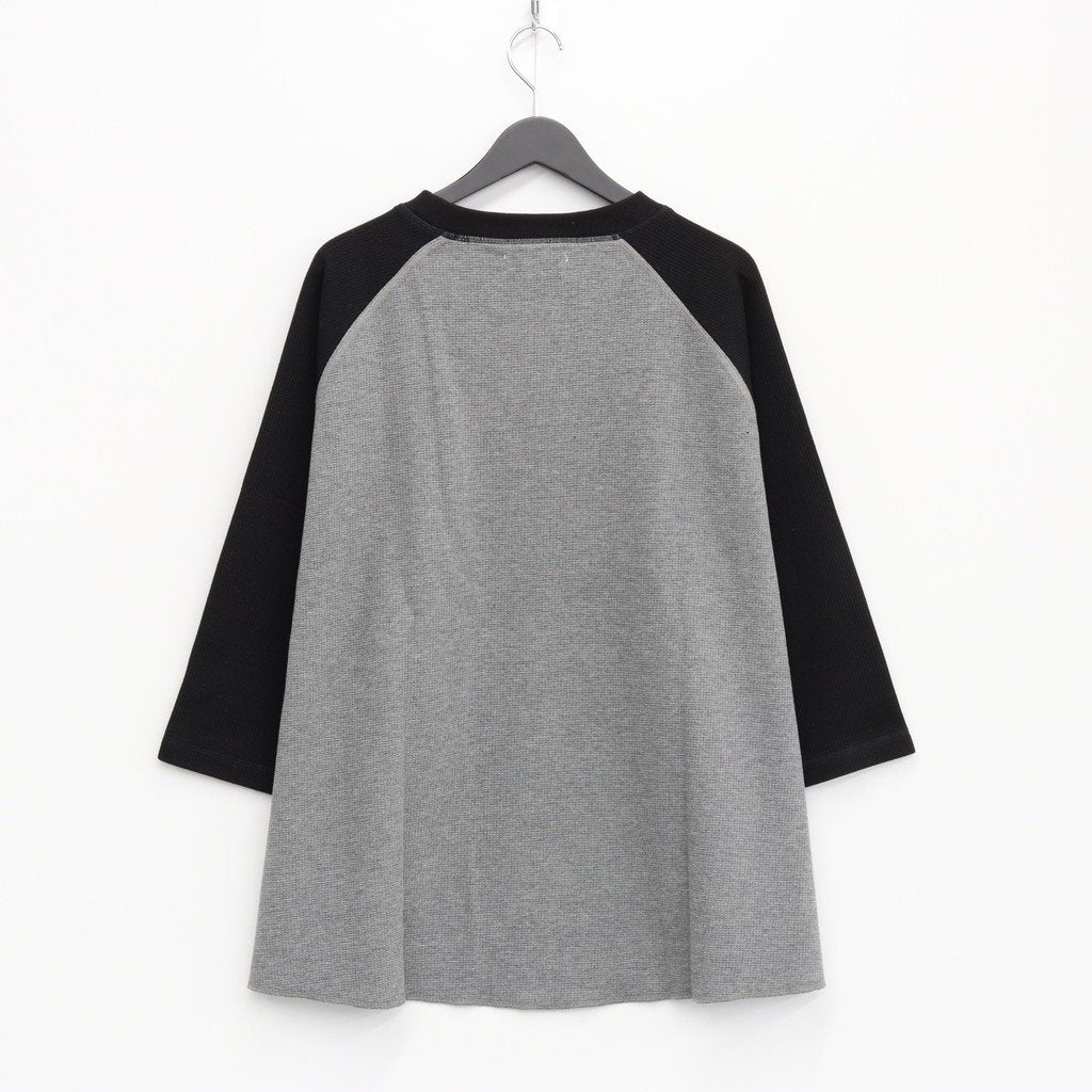 保暖插肩上衣 #CHARCOAL X 黑色 [23SS-KN06]