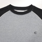 THERMAL RAGLAN TOP #CHARCOAL x BLACK [23SS-KN06]