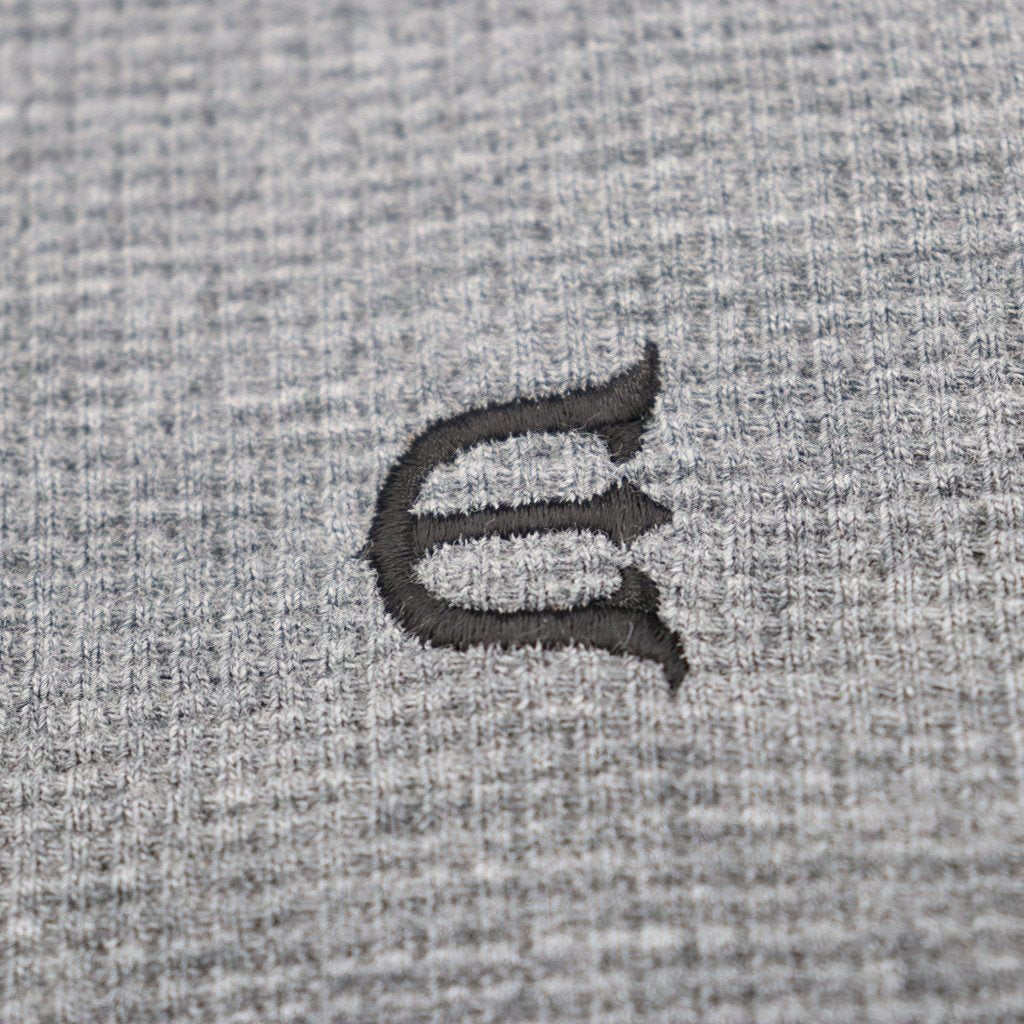 THERMAL RAGLAN TOP #CHARCOAL x BLACK [23SS-KN06]