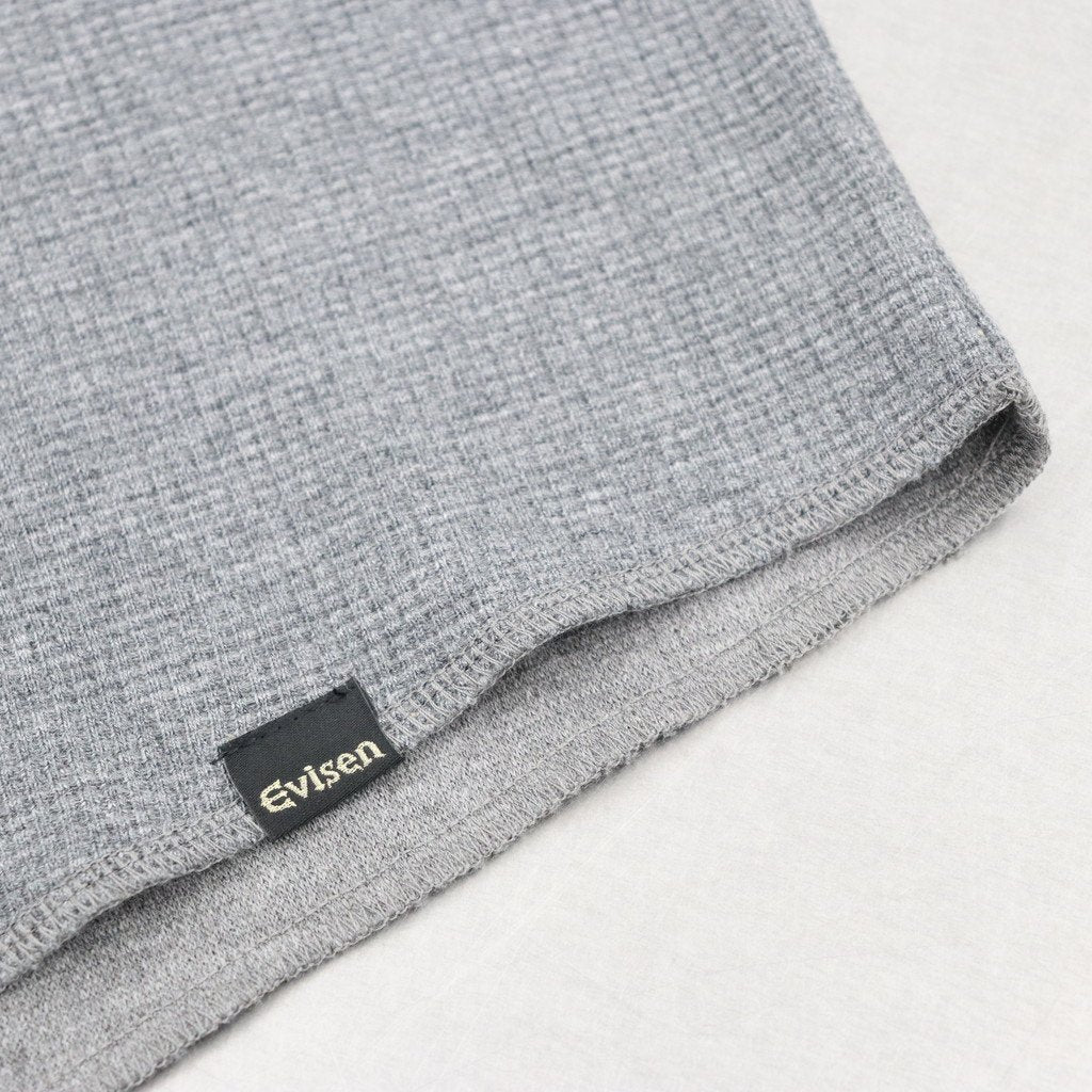 THERMAL RAGLAN TOP #CHARCOAL x BLACK [23SS-KN06]