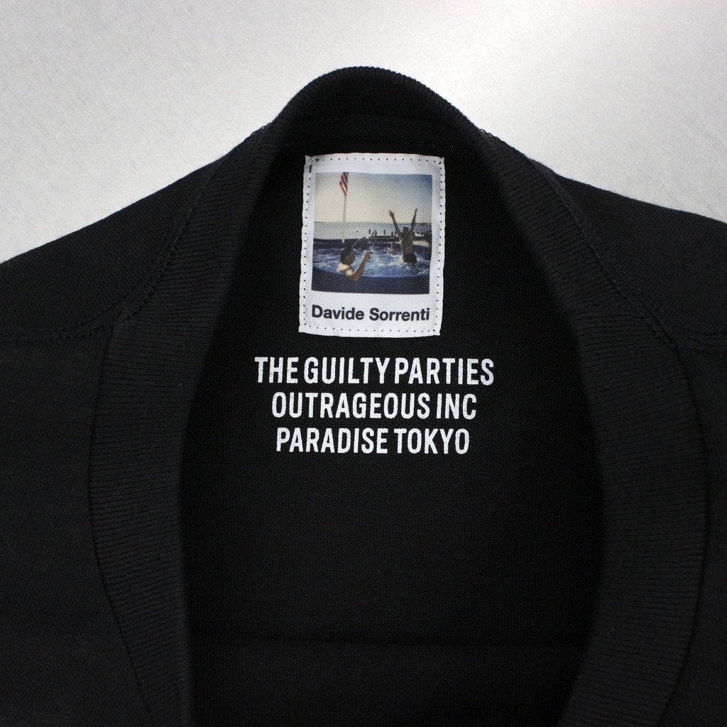 DAVIDE SORRENTI | CREW NECK T-SHIRT -TYPE 2- #BLACK [DAVIDESORRENTI-WM-TEE02]